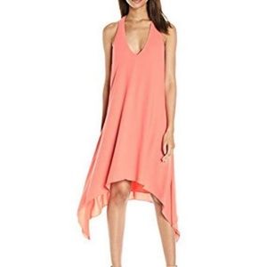 BCBG “Haylee” Salmon Drape Dress